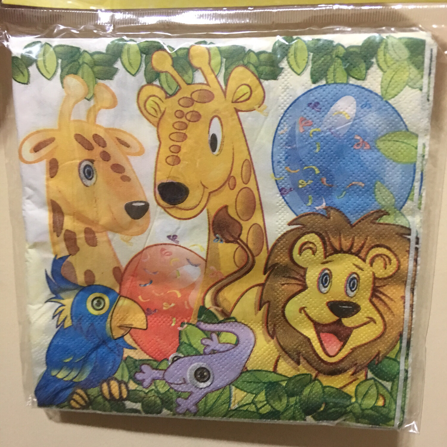 JUNGLE PARTY NAPKINS pac(10 )