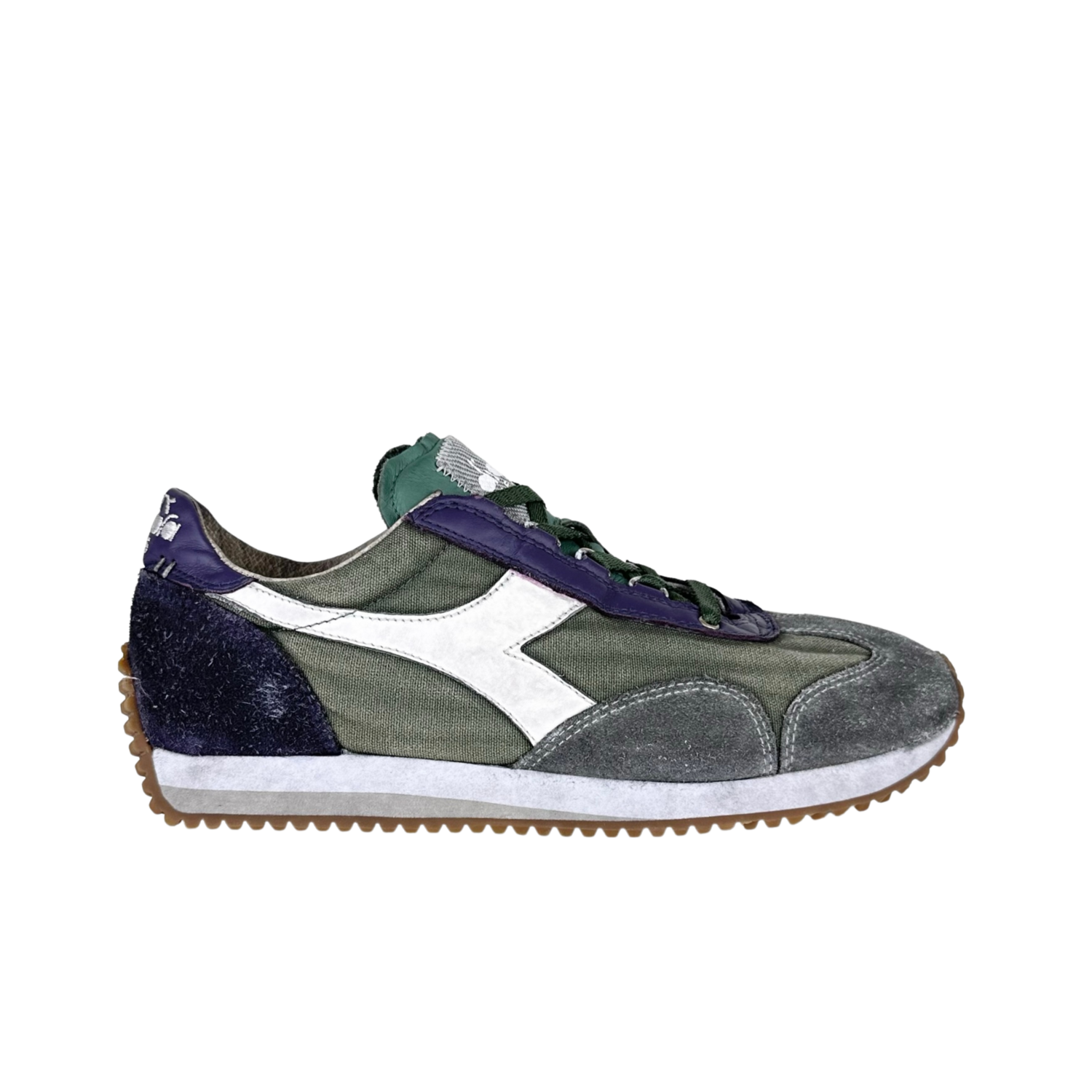 Diadora Equipe H Dirty Stone Wash Evo - Sneaker Unisex In Tela E Scamosciato, Effetto Stone-wash, Colore Bering Sea Paloma, Taglia 42 EU - 3