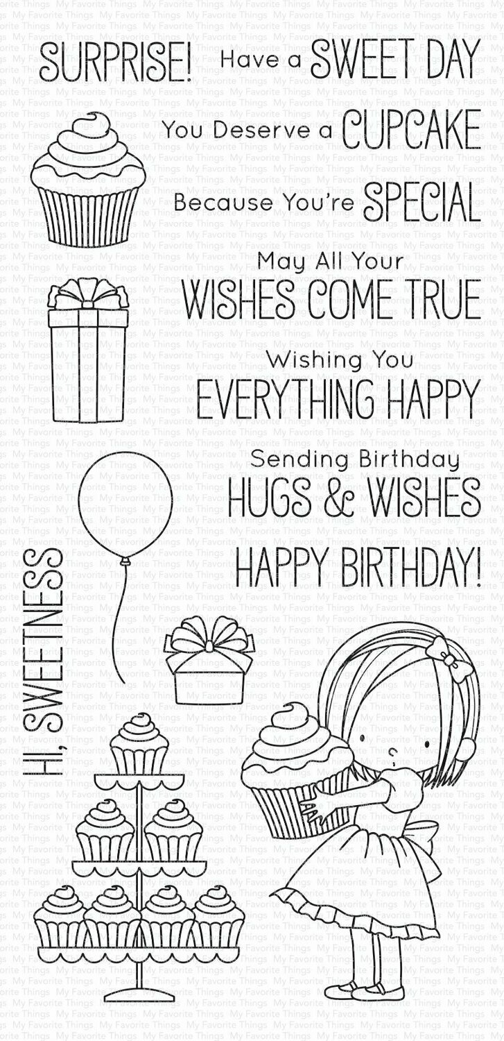 My Favorite Things BB SWEET BIRTHDAY WISHES Clear Stamp Set