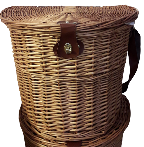 Cesta In Vimini Per Funghi E Tartufi - Con Tracolla E Chiusura In Pelle, Ideale Per Escursioni - Foto 2