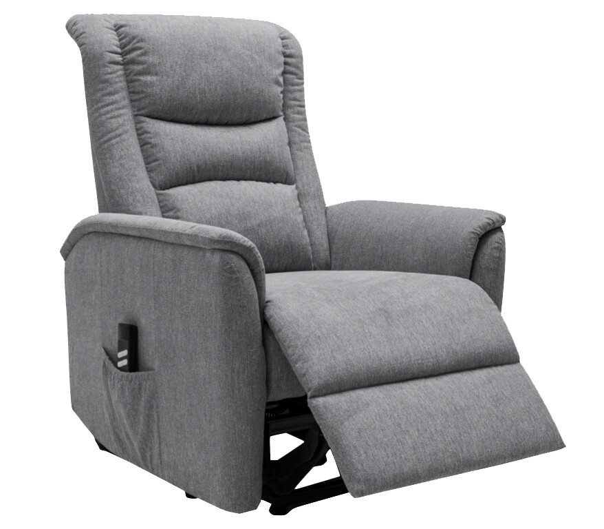 Winchester Lift & Tilt Dual Electric Armchair Blue Light Grey