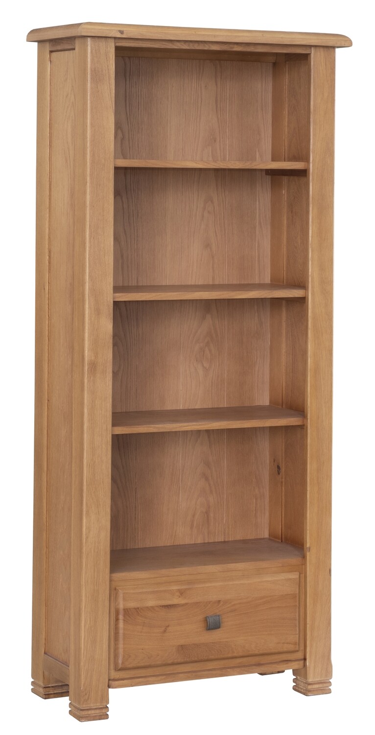 Vermont Oak Large Bookcase Caffreys Furniture Nationwide Delivery