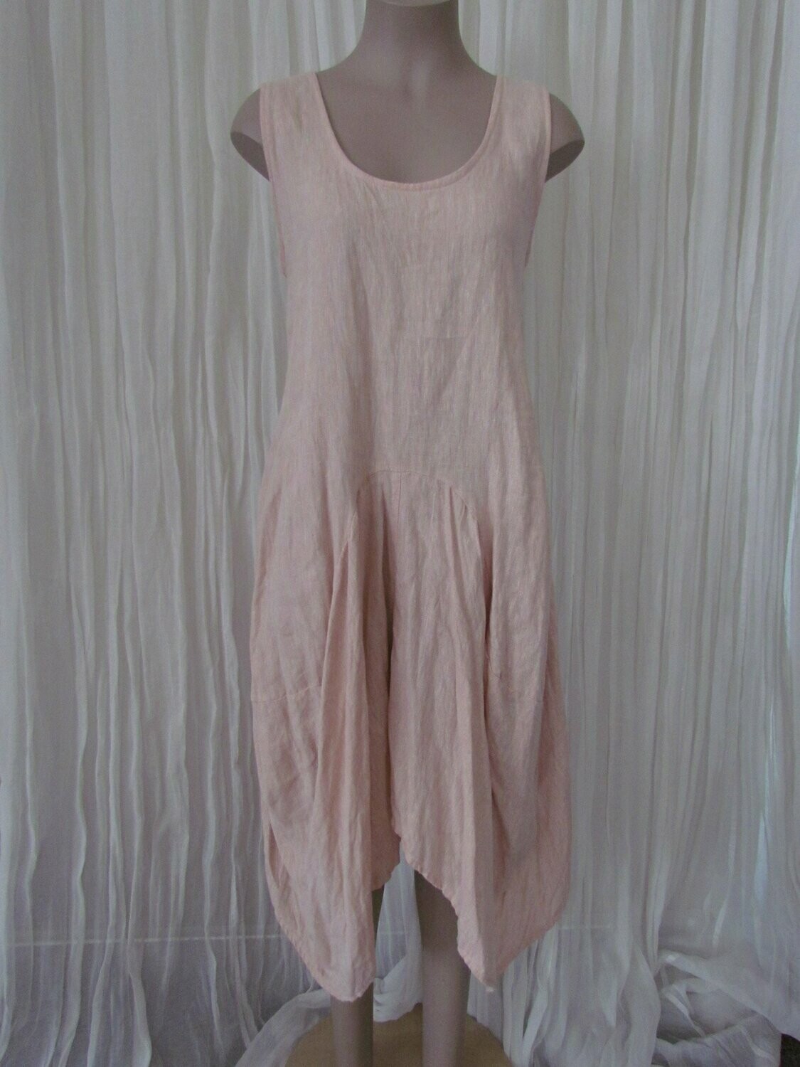 Blush Linen Dress