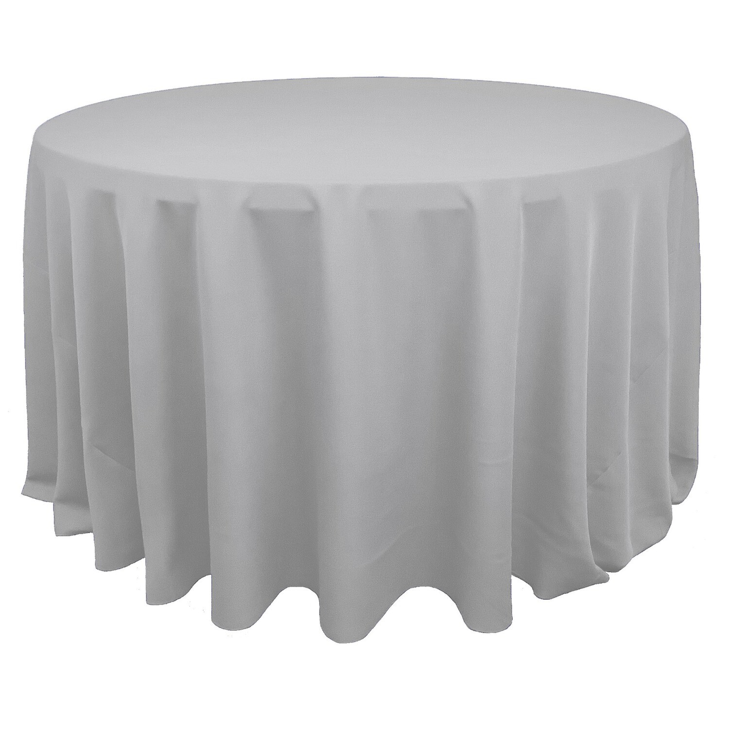 Silver Polyester Tablecloth Rental AM Linen Rental Show Now