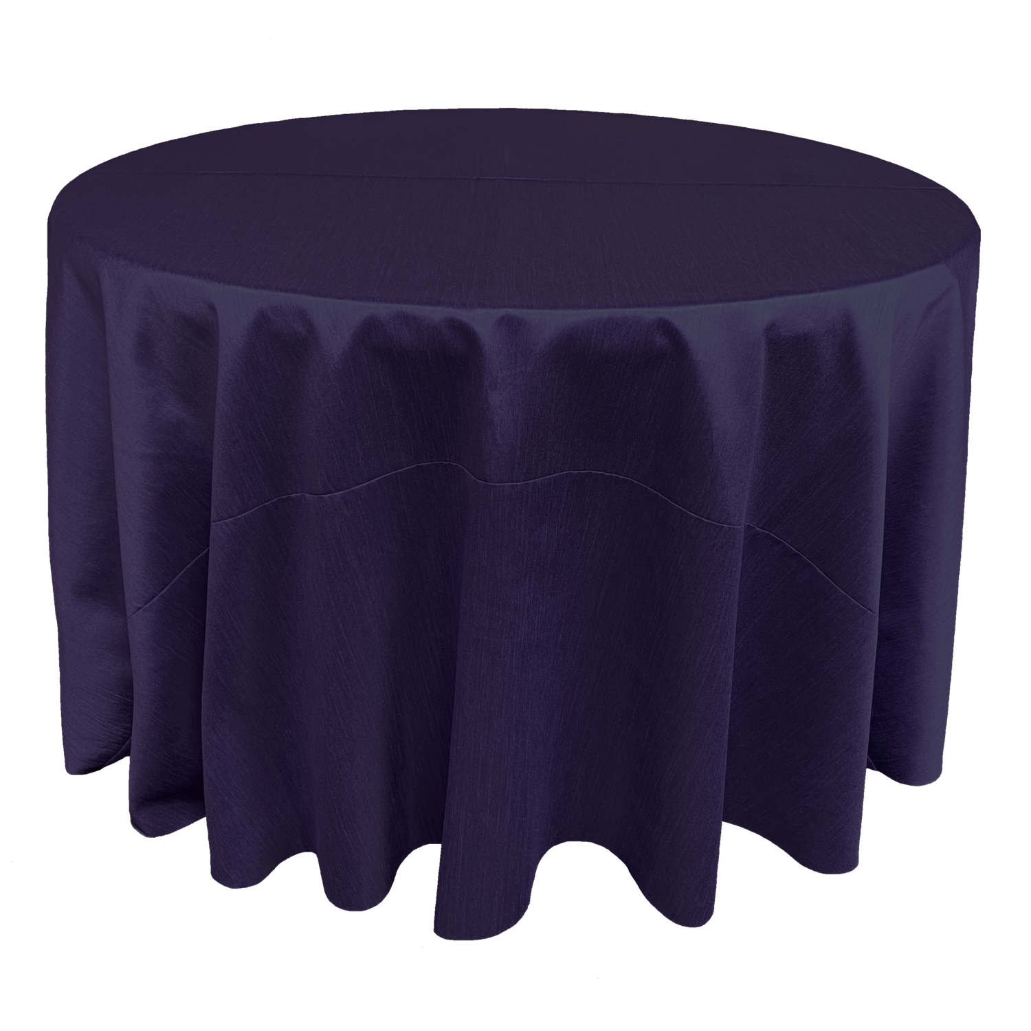 Eggplant Shantung Linens Show Now Tablecloth Rental AM Linen Rental