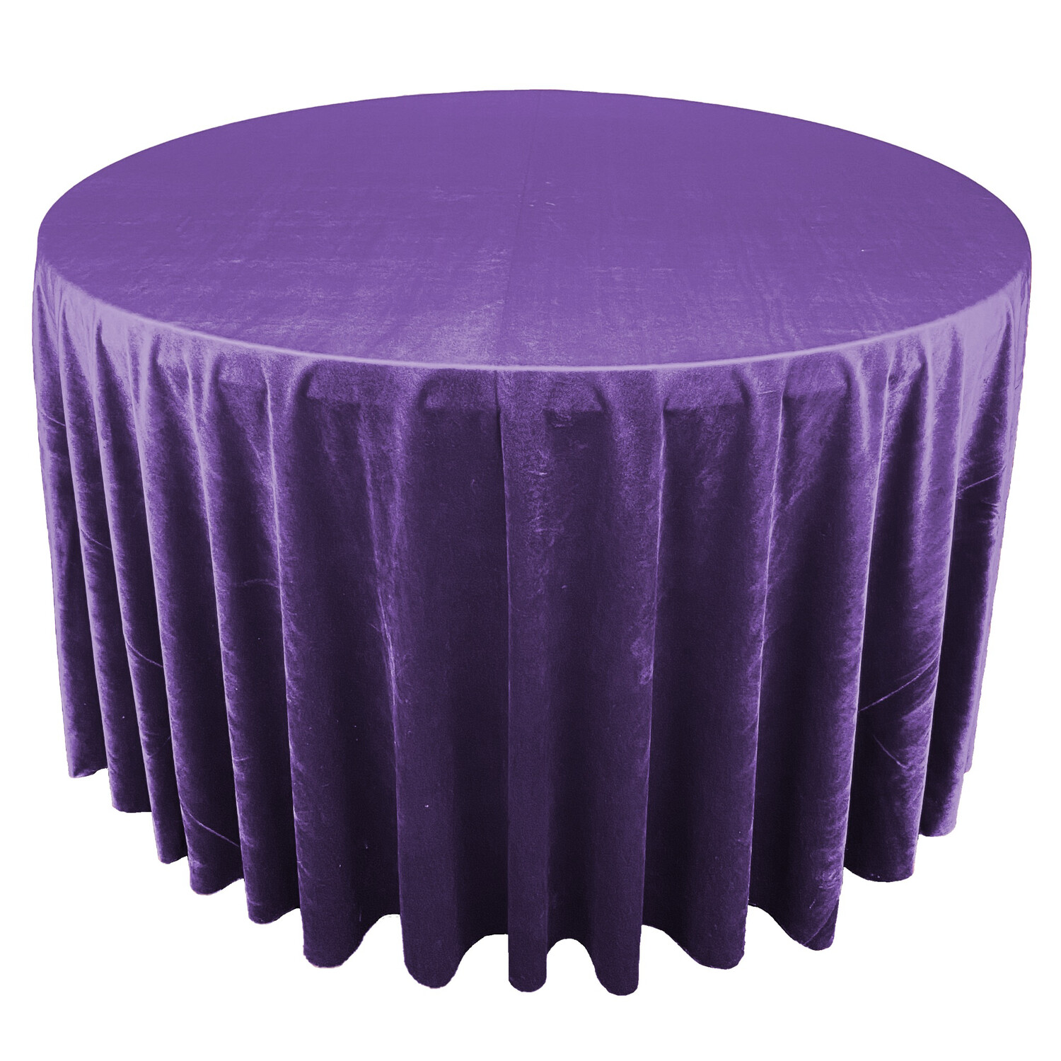 Royal Purple Premium Velvet Tablecloth Rental AM Linen Rental Show