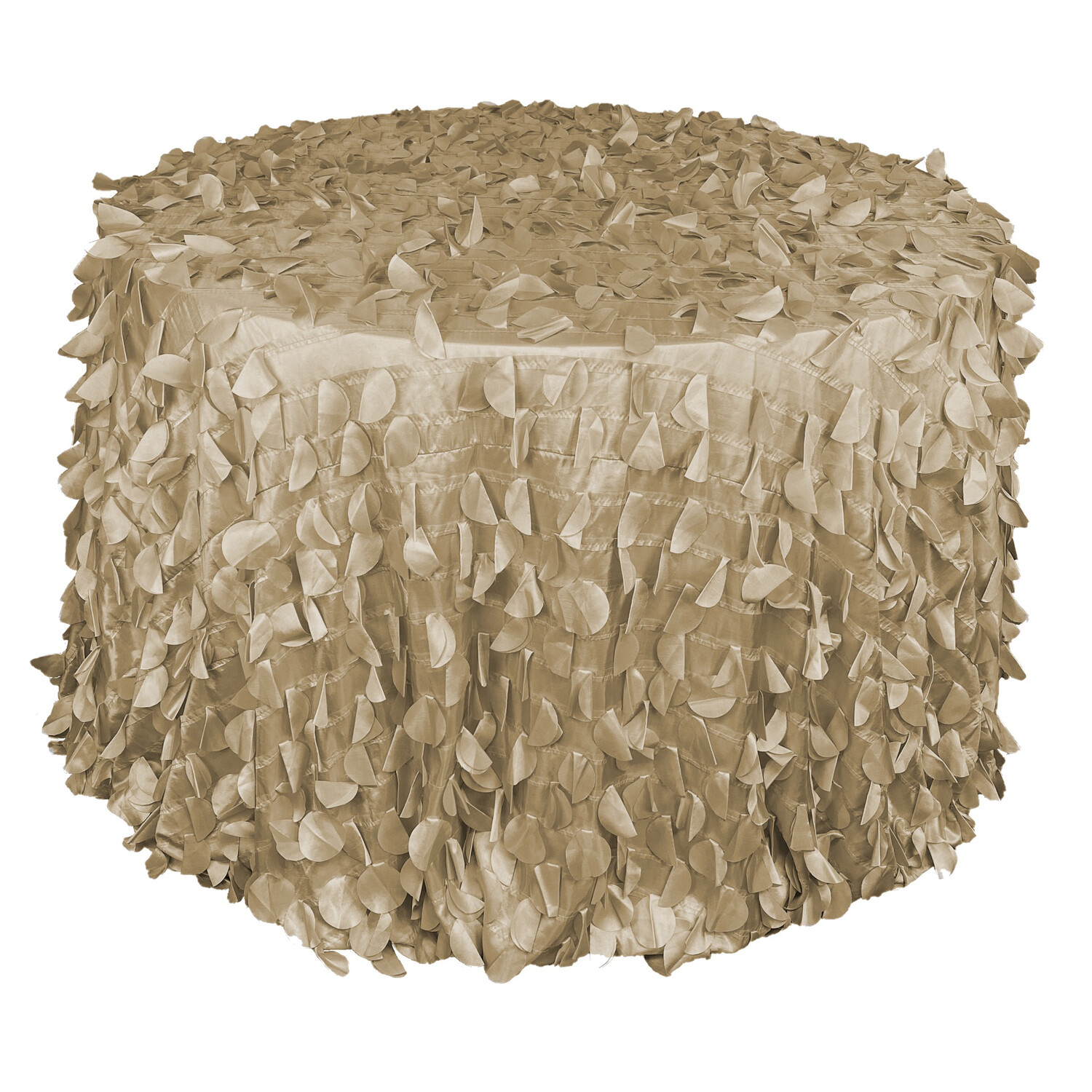 Champagne Confetti Linens Show Now Tablecloth Rental AM Linen Rental