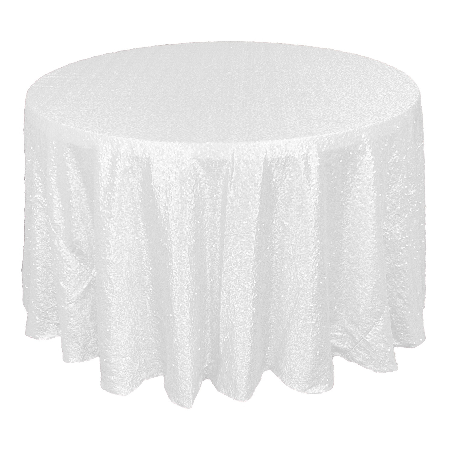 White Sequin Tablecloth Rental AM Linen Rental Show Now