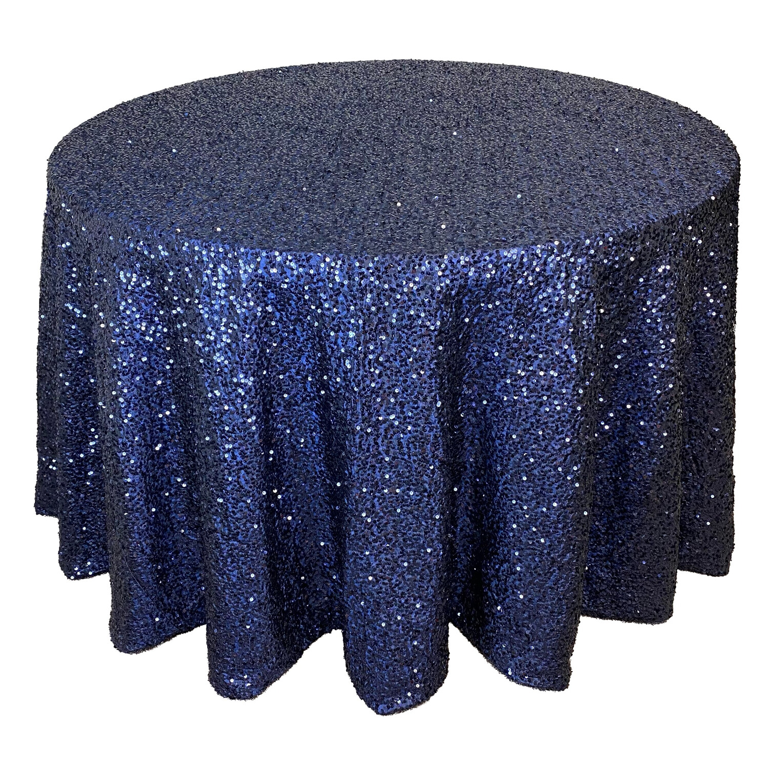 Navy Blue Sequin Tablecloth Rental AM Linen Rental