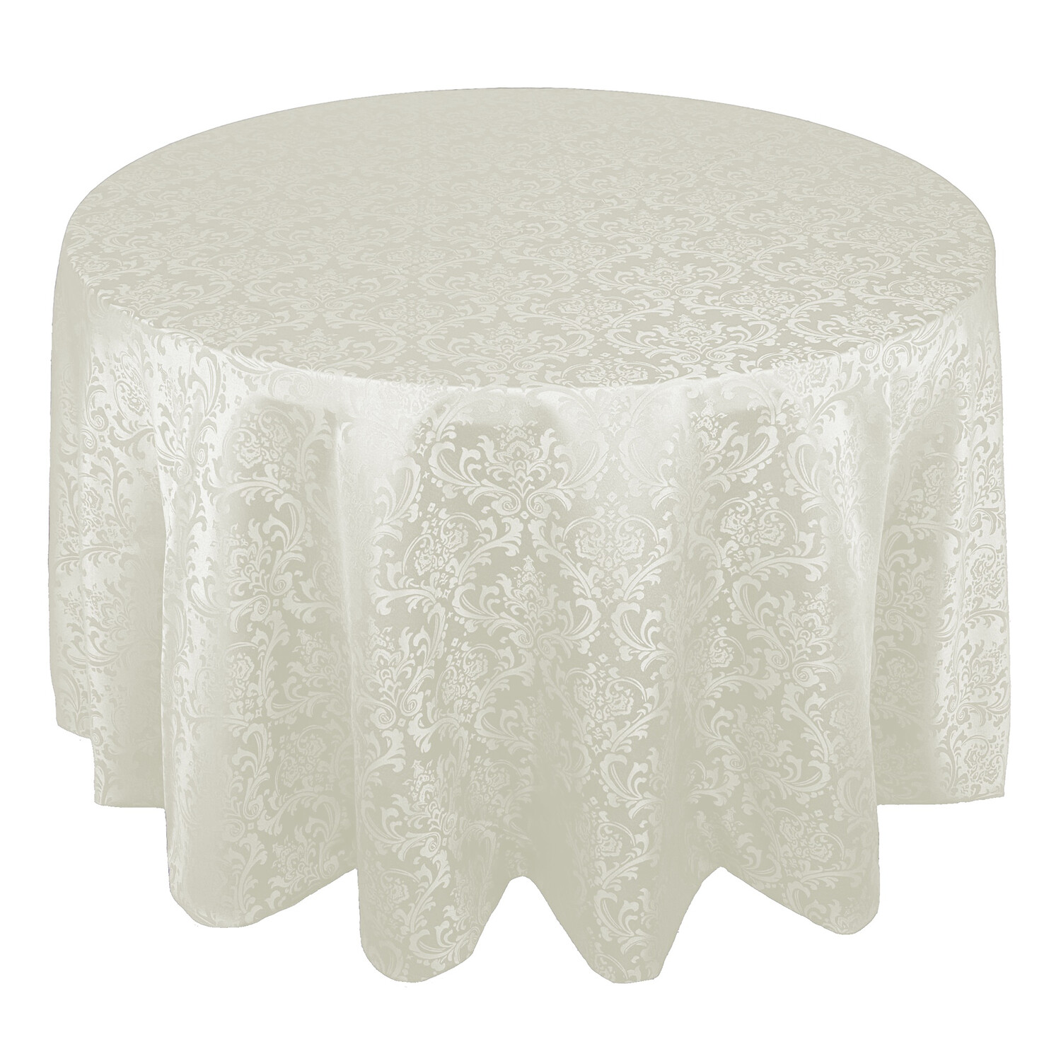 Ivory on Ivory Damask Linens Show Now Tablecloth Rental AM Linen