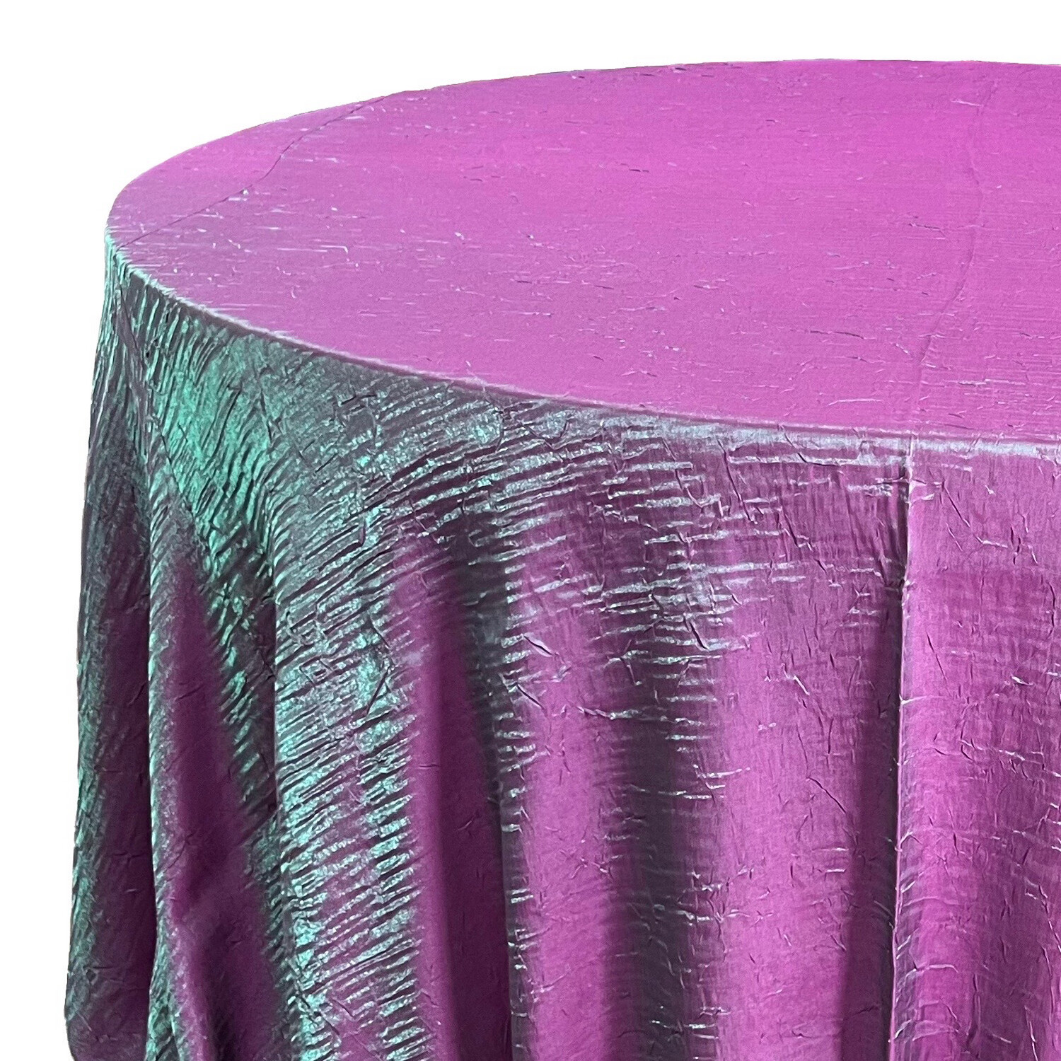 Plum Green Crushed Satin Tablecloth Rental AM Linen Rental Show Now