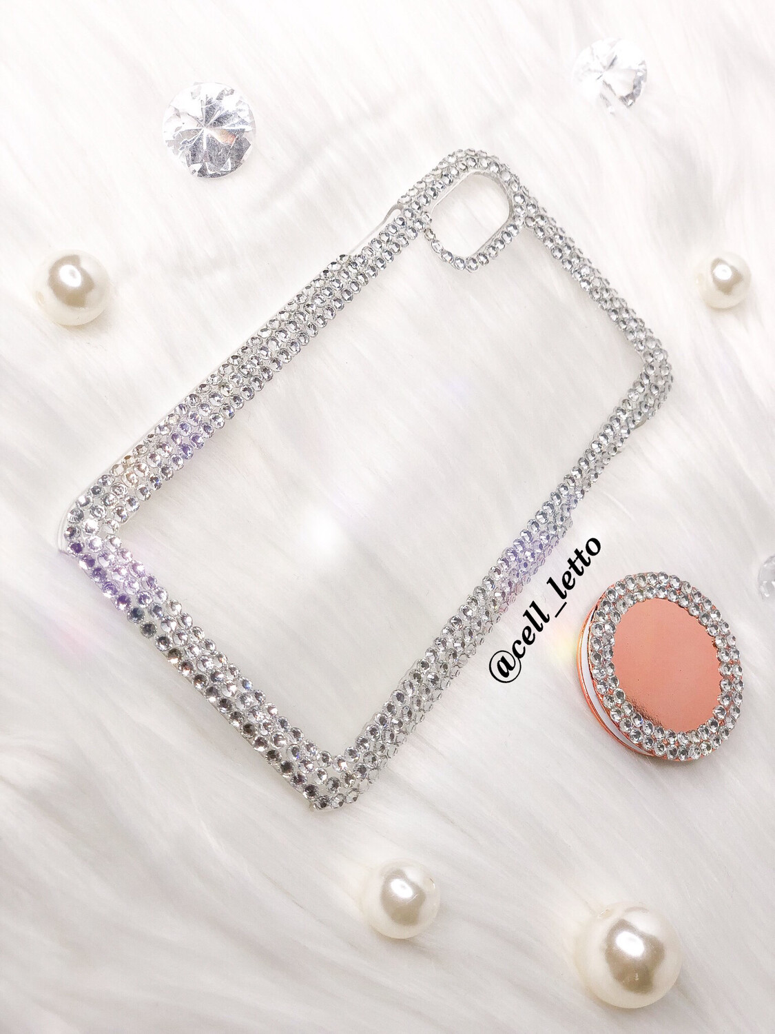 Simple Rhinestone Design Phone Case