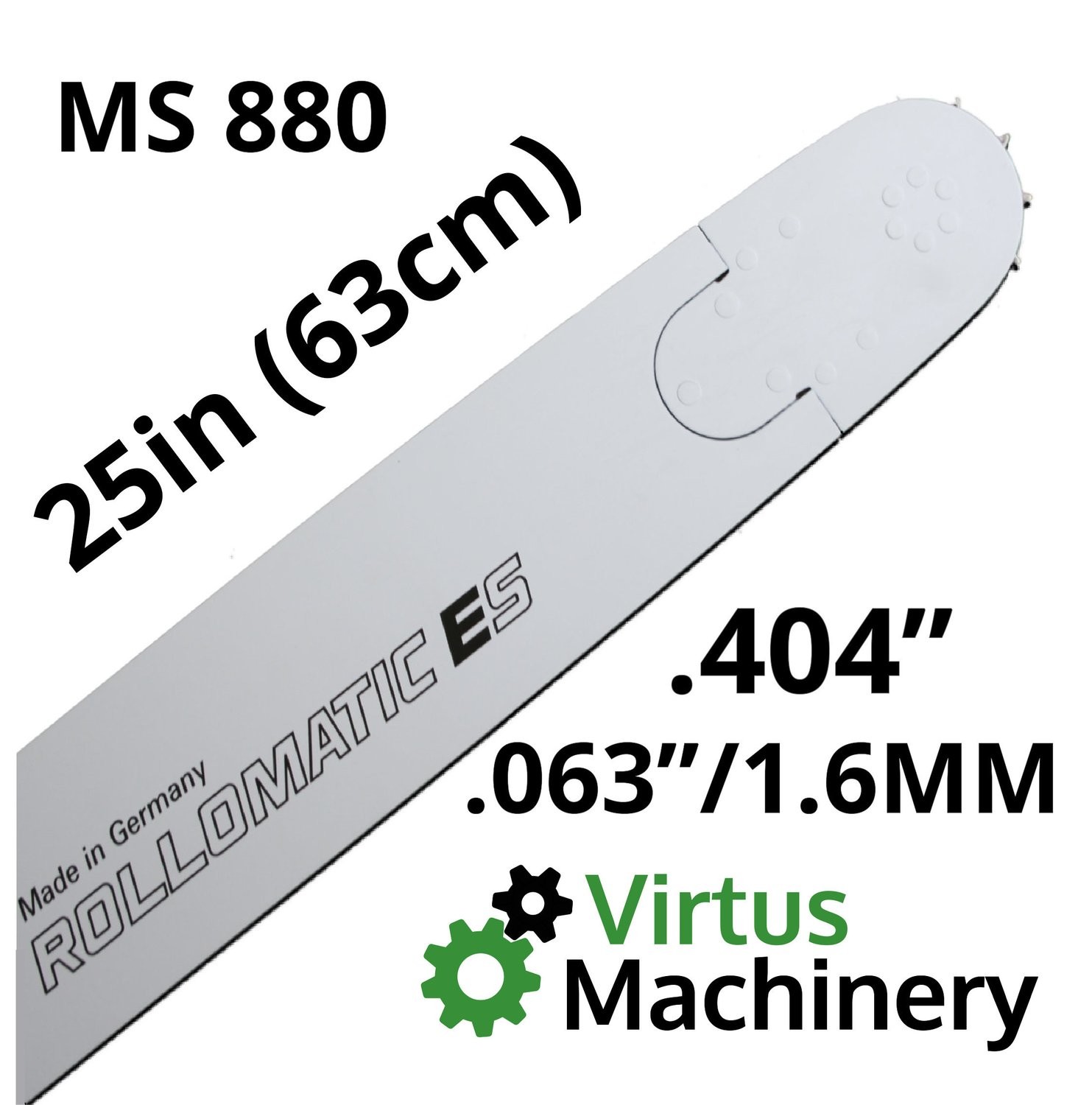 Sägenspezi Motorsägenkette 63 Cm – Vollmeißel, .404" Teilung, 1,6 Mm Stärke, 80 Treibglieder, Passend Für Stihl 084/088/MS880
