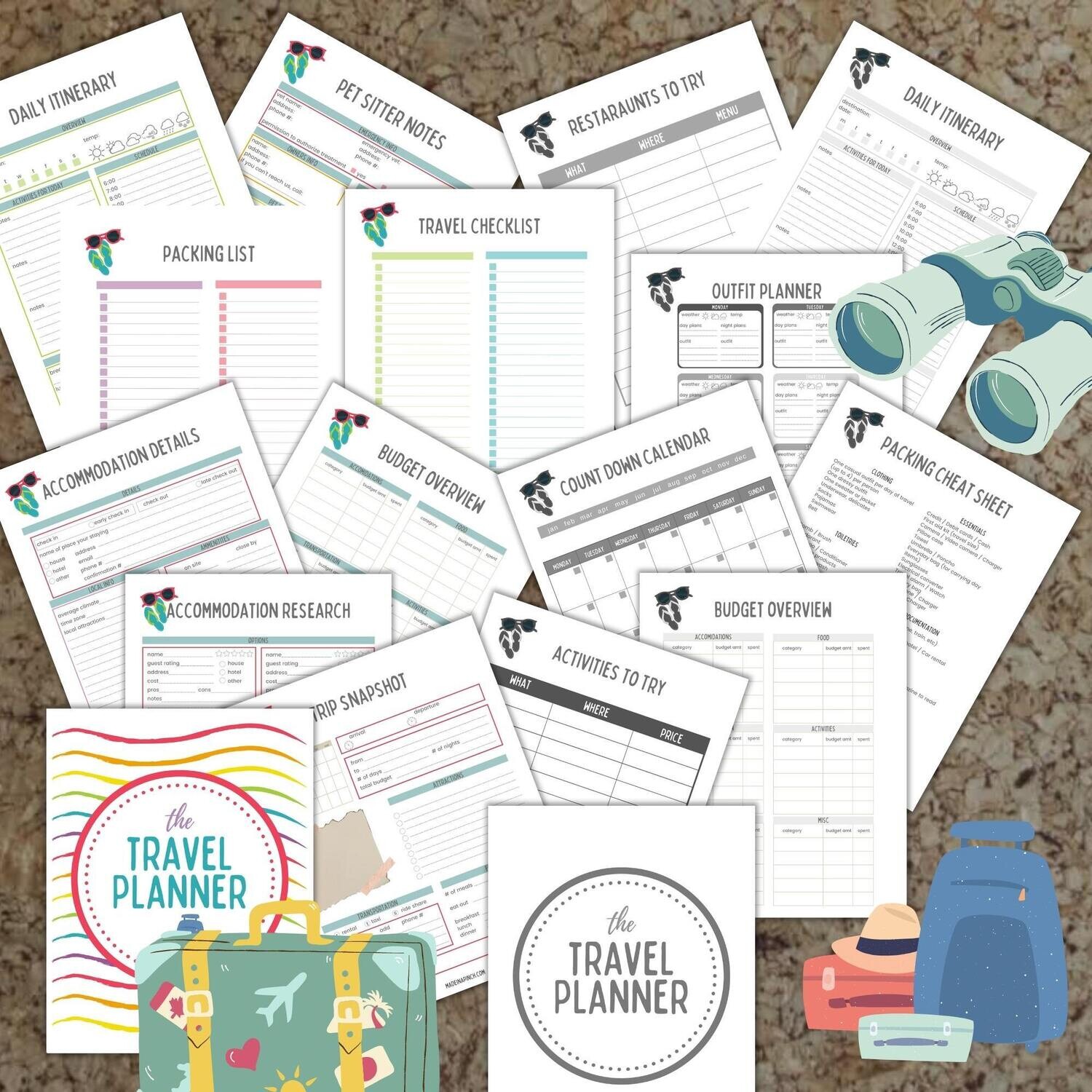 Ultimate Travel Planner Printable