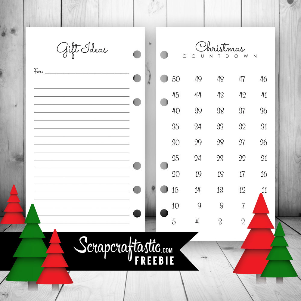 Shop Scrapcraftastic Christmas Countdown And Gift Ideas Personal Size 