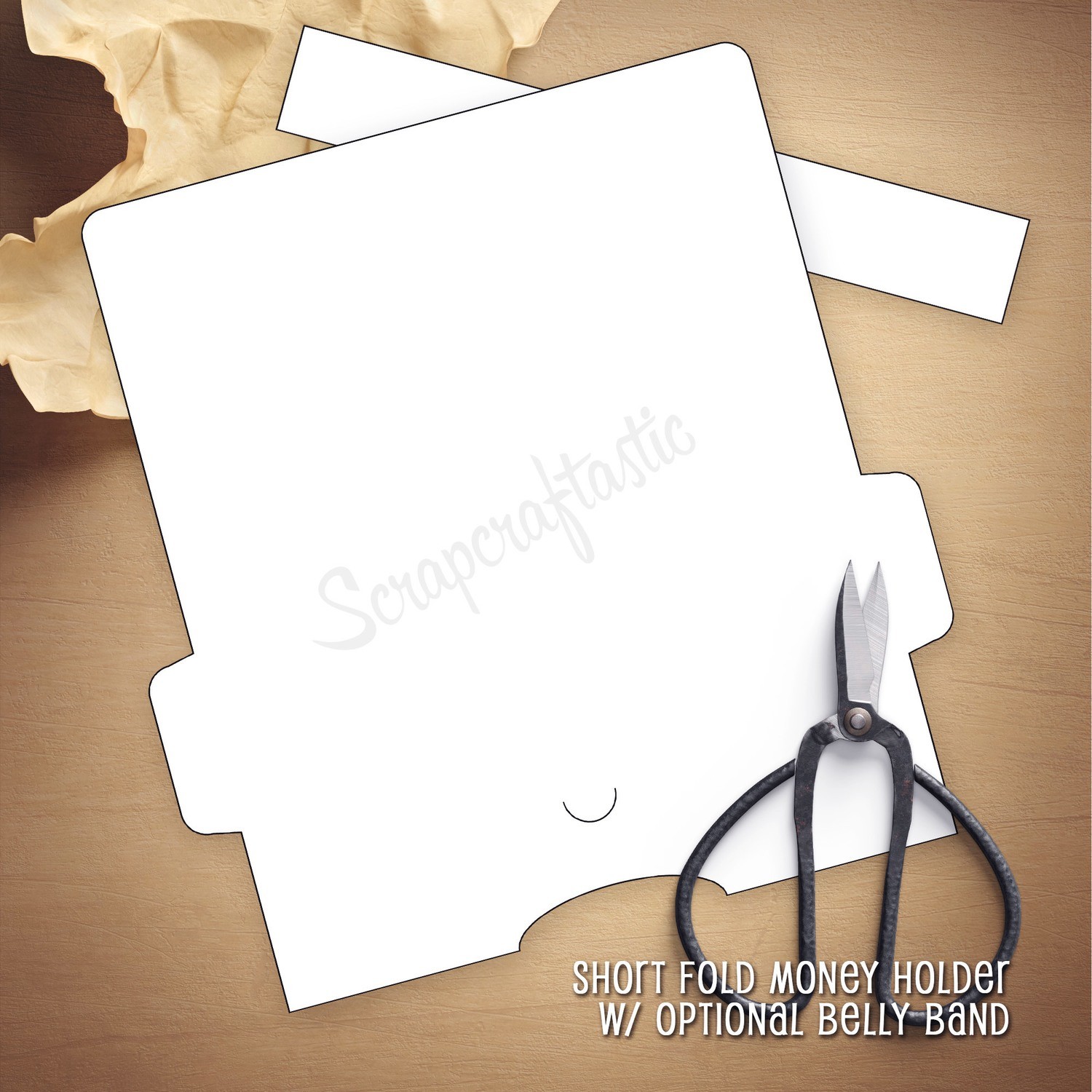 Shop Scrapcraftastic – Short Fold Money Holder Template – Printable ...