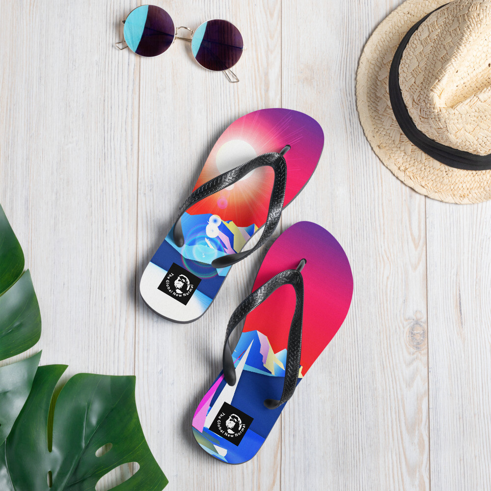 FlipFlops Ocean Sky Boats