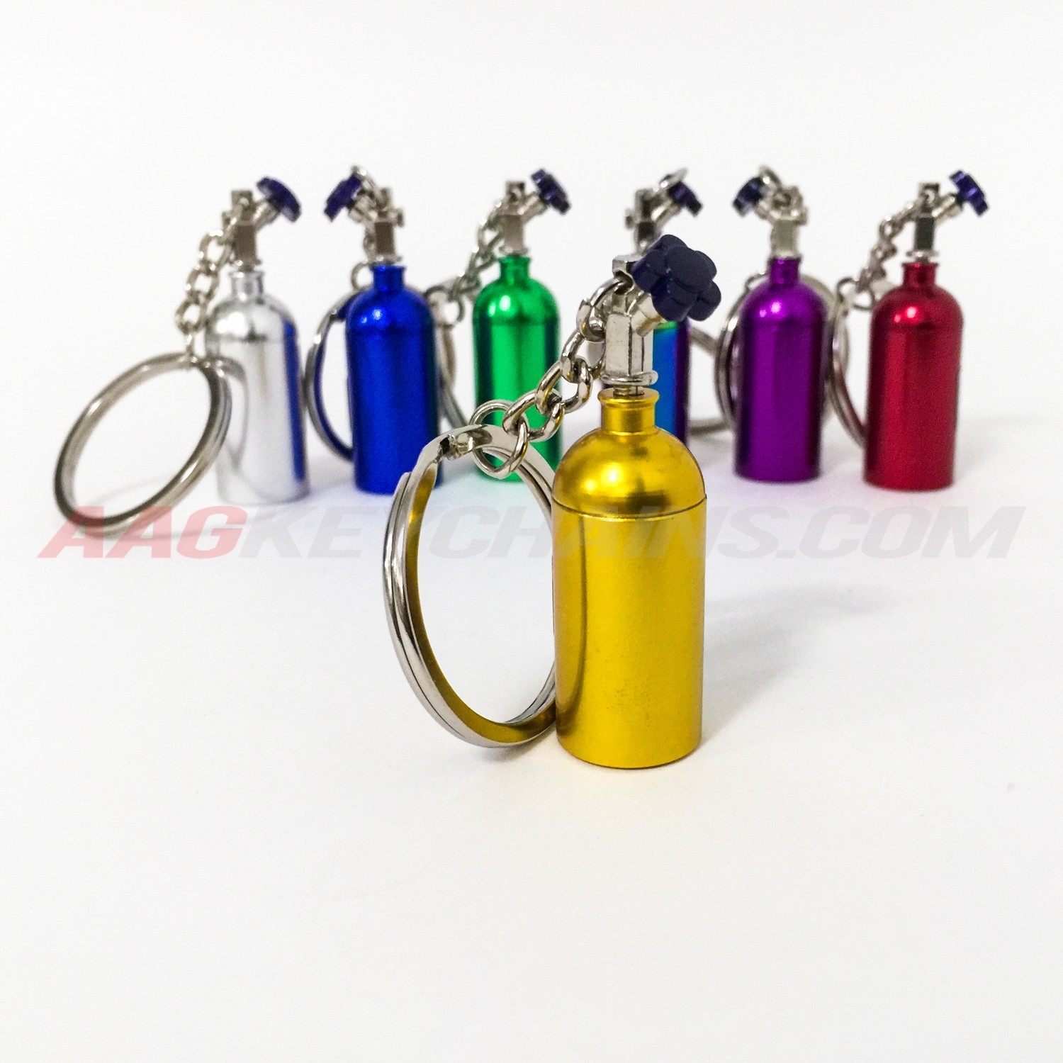 Yellow Nitrous Bottle Keychain