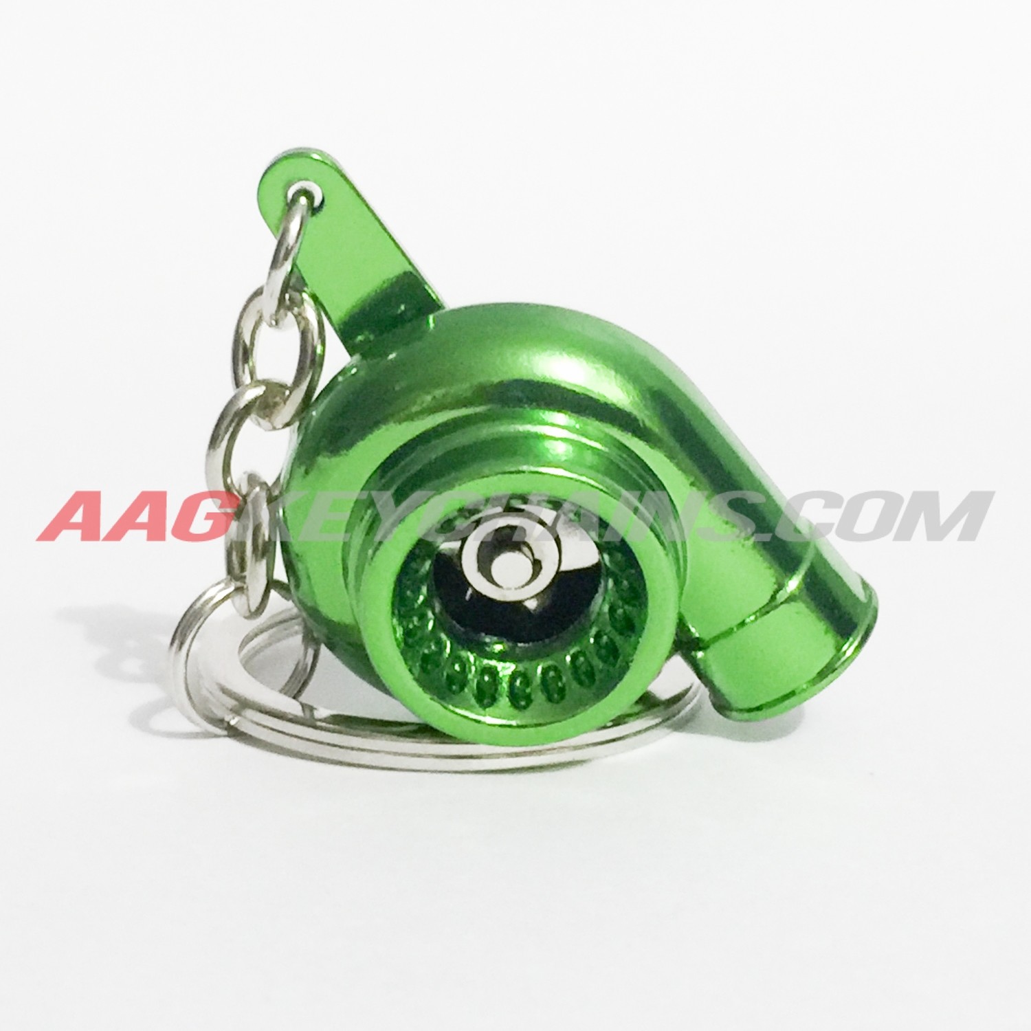 Metallic Green Turbo Keychain