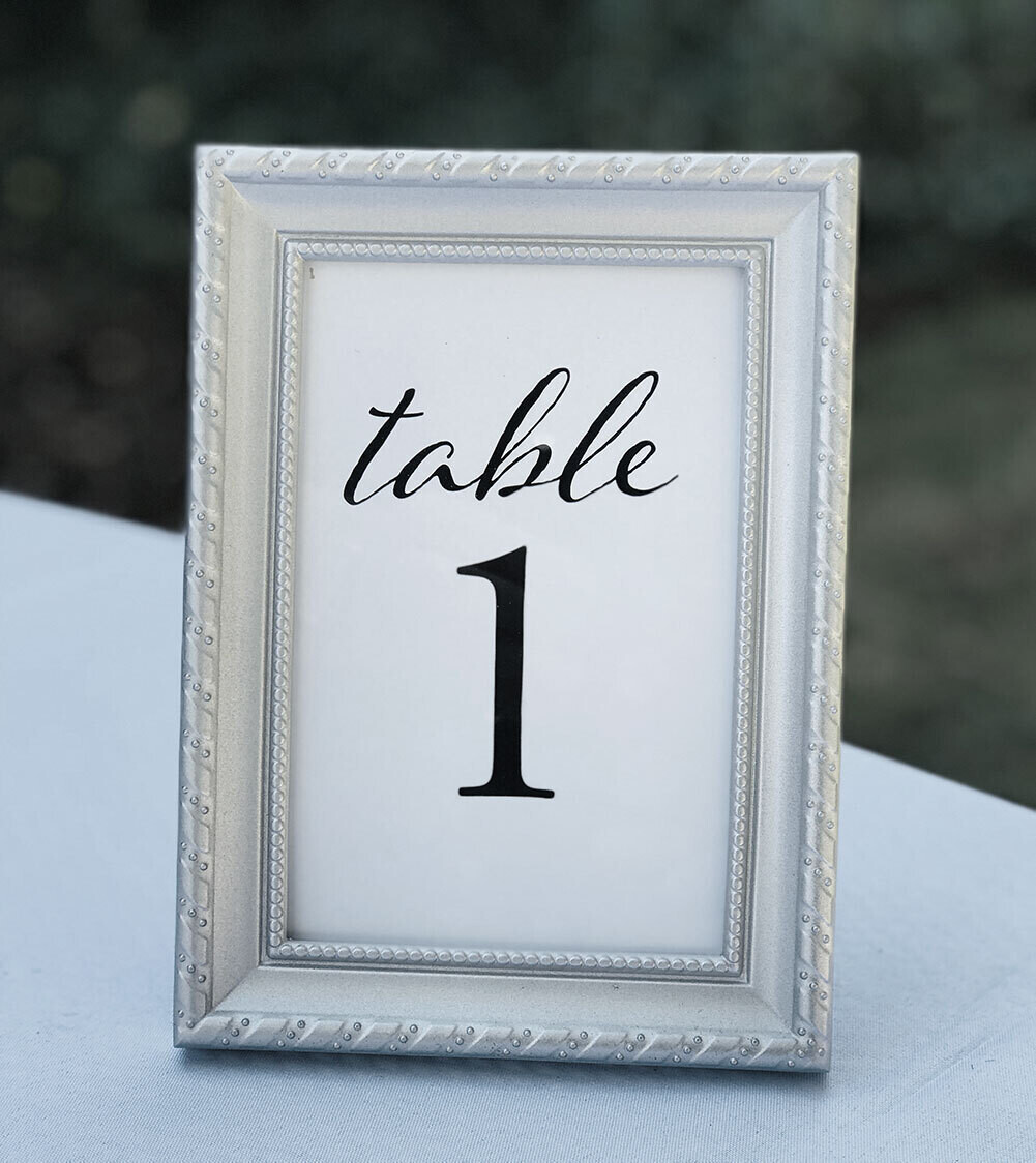 Table Numbers and Holders Something Borrowed Barn Rough & Ready
