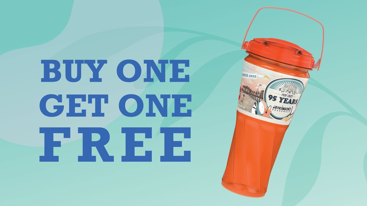Buy One Get One Free Refillable Souvenir Cup
