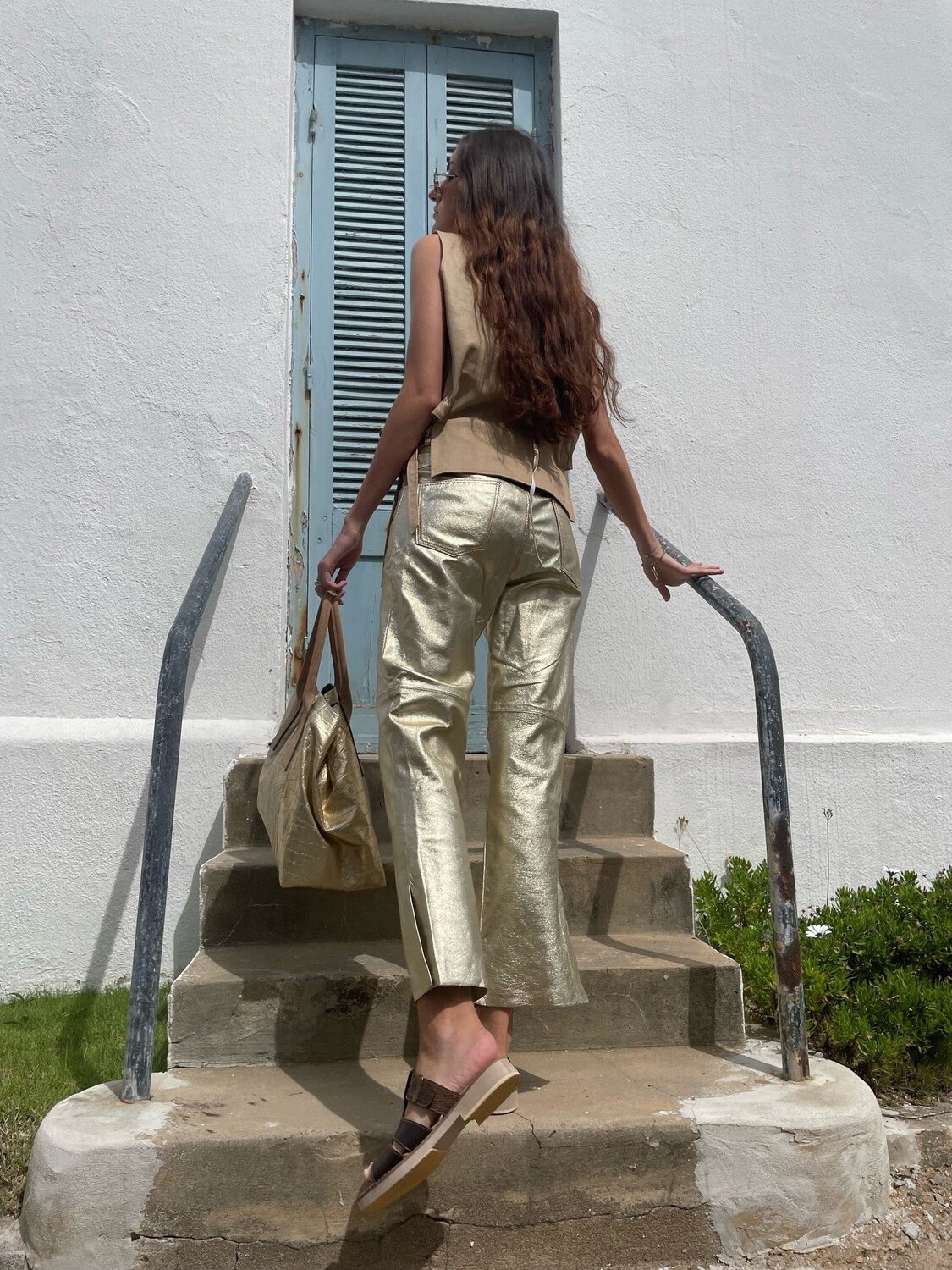 Pantalon Habillé Femme MISKA En Coton-soie Champagne - Taille 42 (FR) / 46i - Neuf Avec étiquettes
