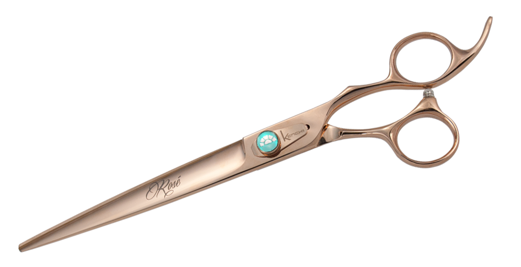 Kenchii Rose straight Shears Dog Grooming Shears Sharp Edges