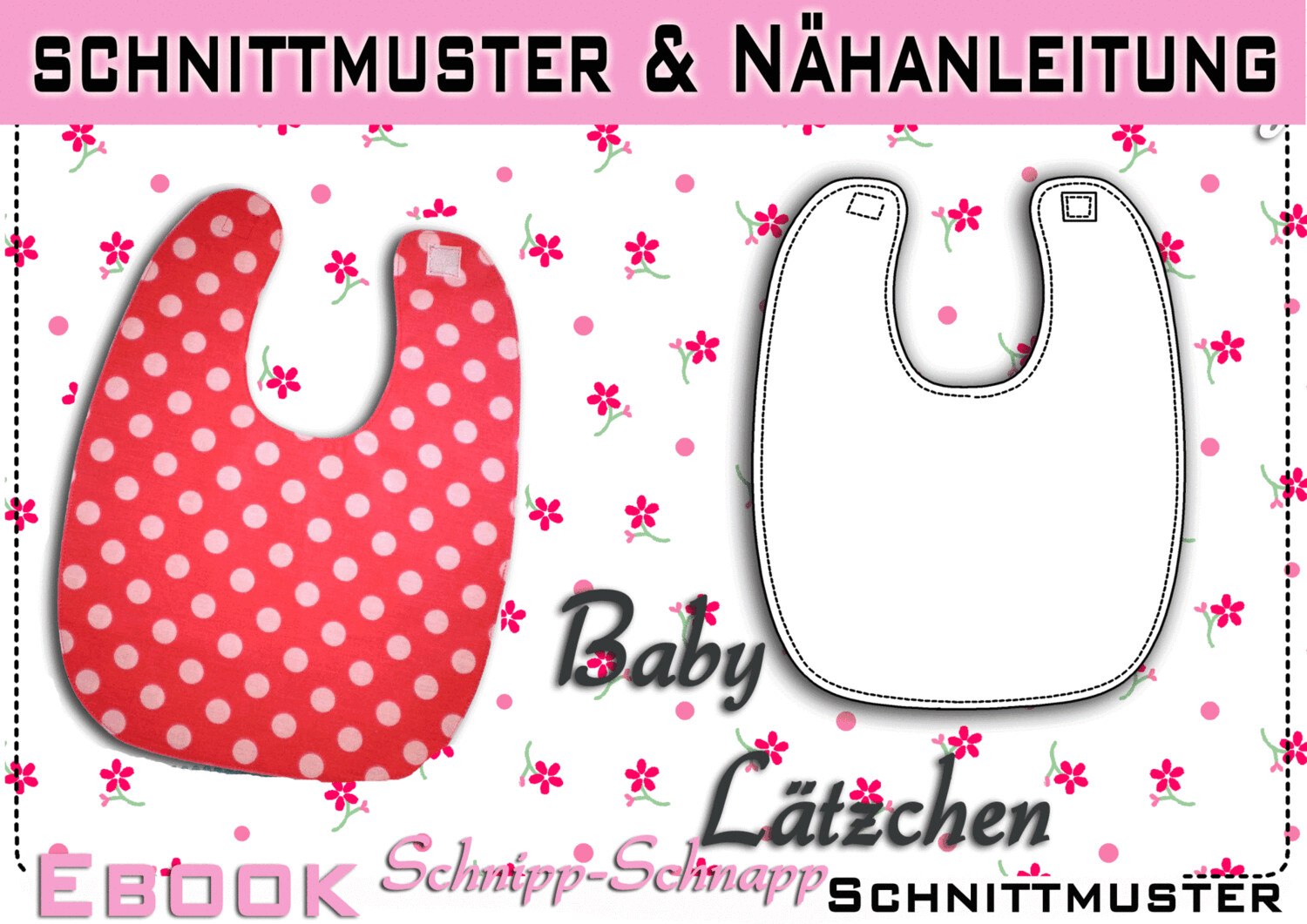 pdf.Nähanleitung +Schnittmuster Baby Lätzchen