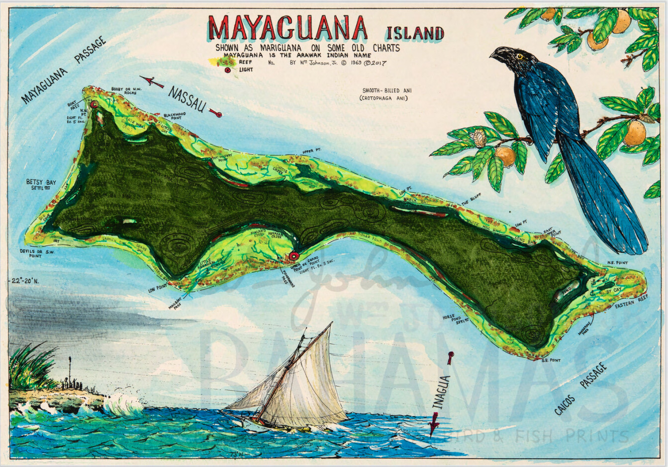 Mayaguana Island Map