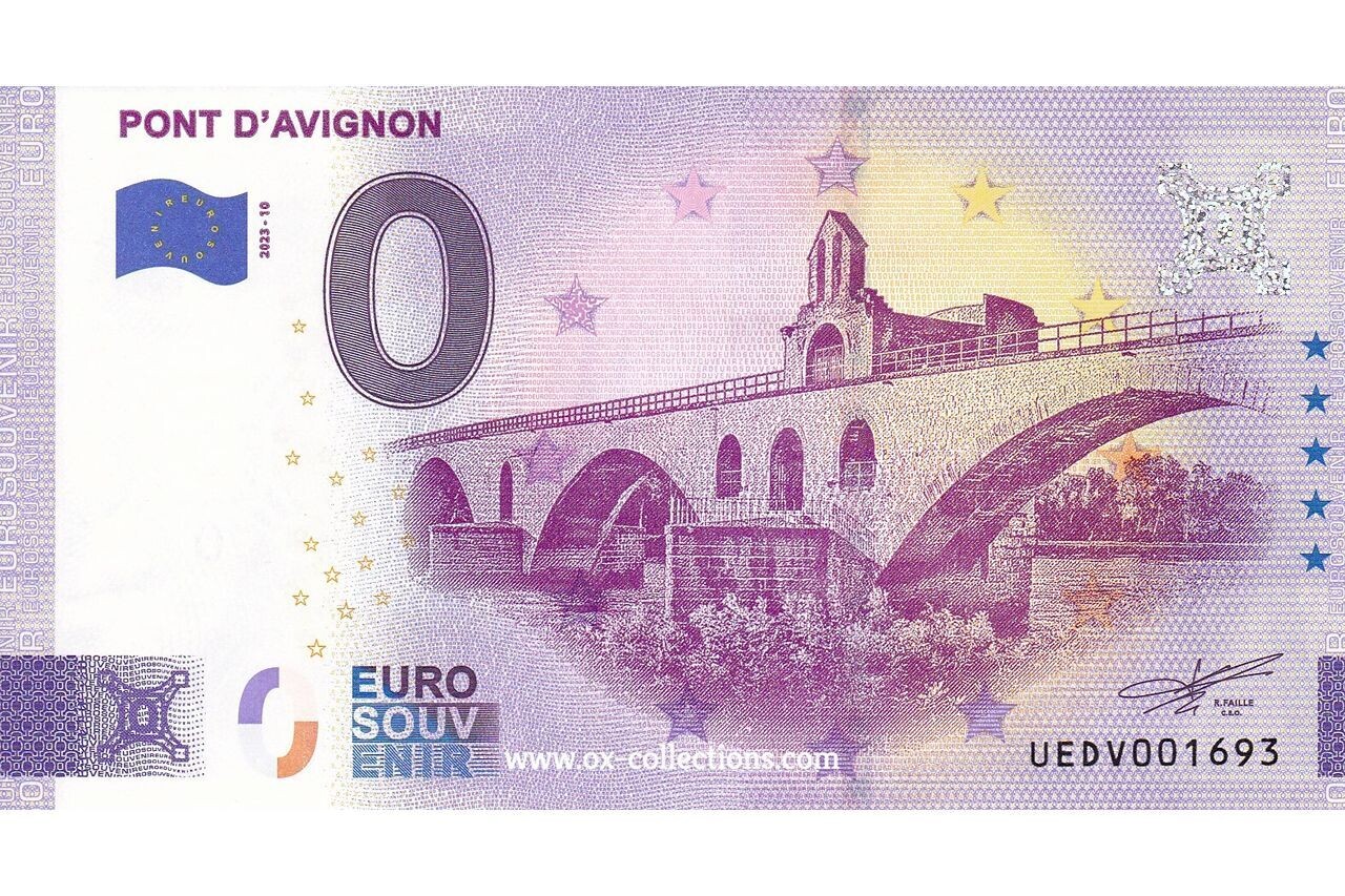 0 Euro-Schein Pont d'Avignon UEDV-2023-10 | Ox