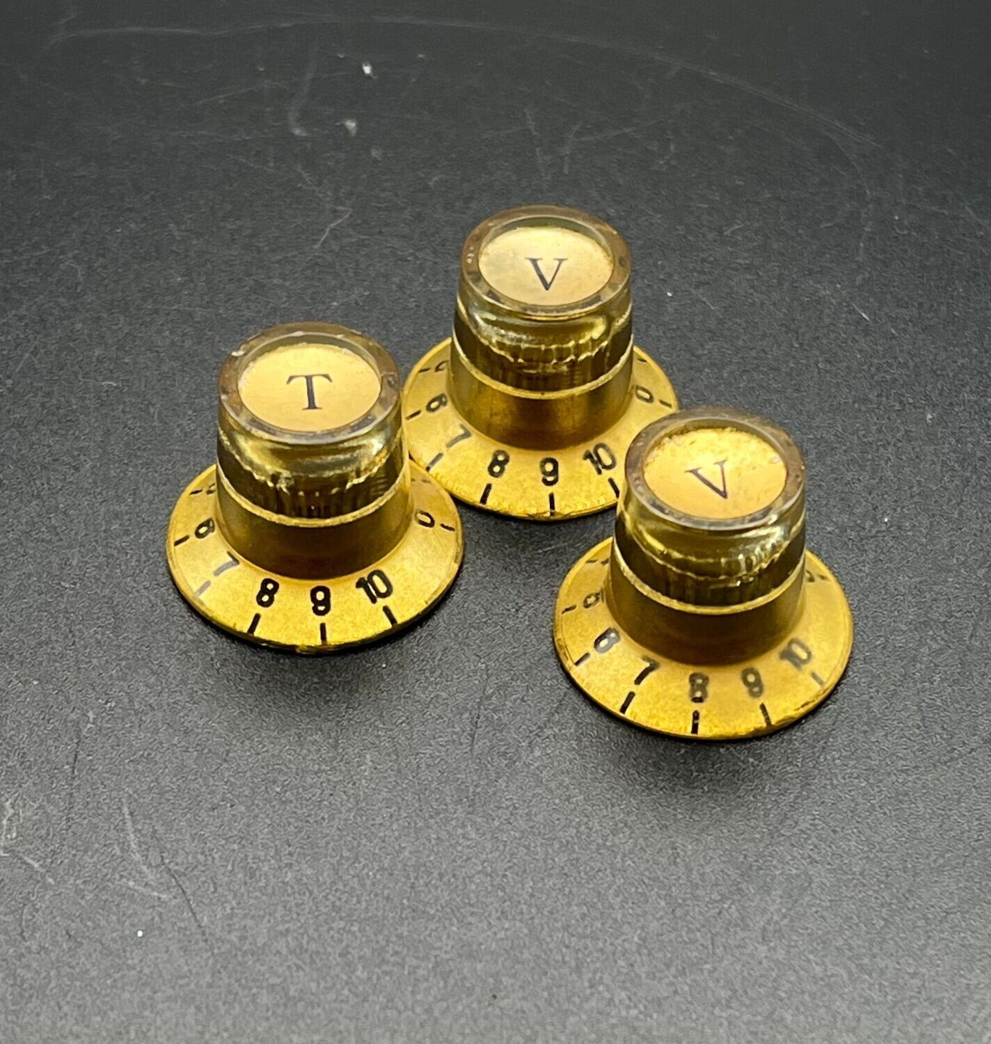 1960s Teisco, Epiphone Guitar knobs