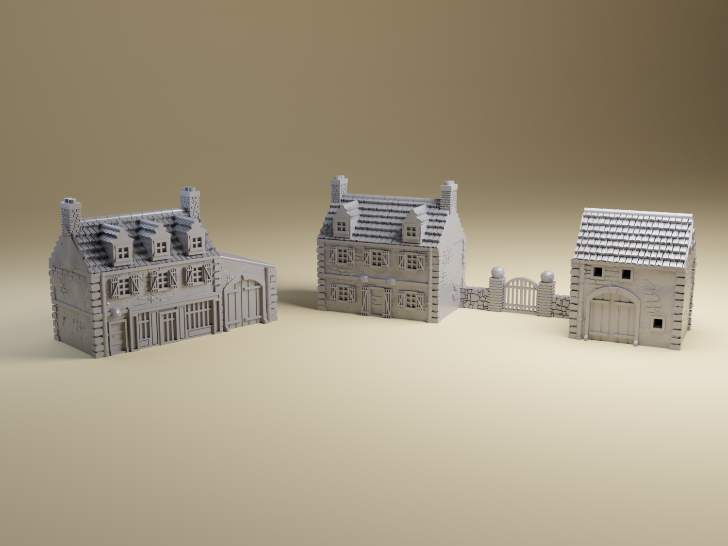 6mm Norman Rural Farm Terrain Bundle | 3D Printed WWII Normandy ...