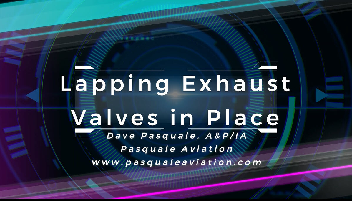 Lapping Exhaust Valves in Place with Dave Pasquale Store Piper