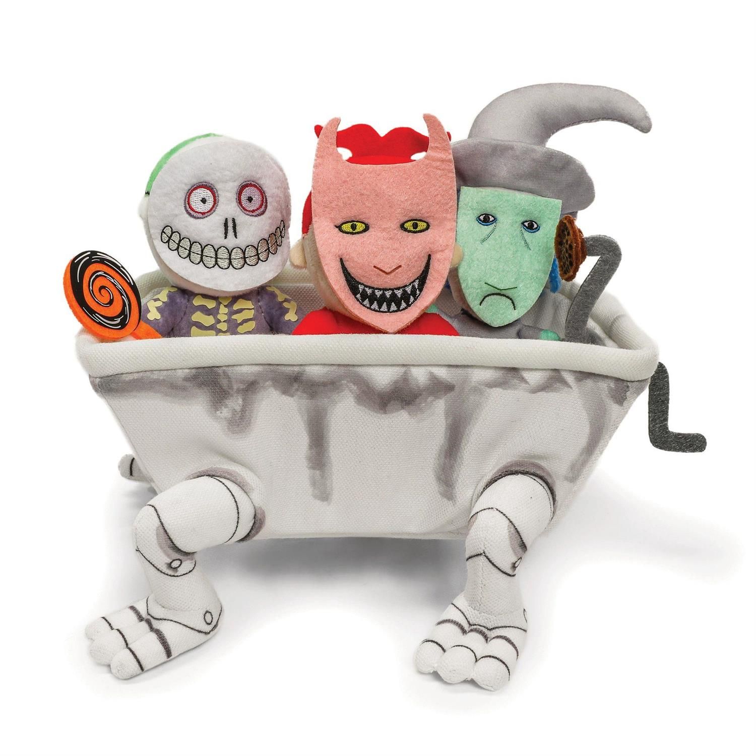 PREORDER The Nightmare Before Christmas Lock Shock Barrel Bathtub Plush By Kidrobot *SHIPS 7/