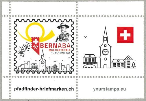 2025, BERNABA’25,  1 Ex. Vignetten Bogen