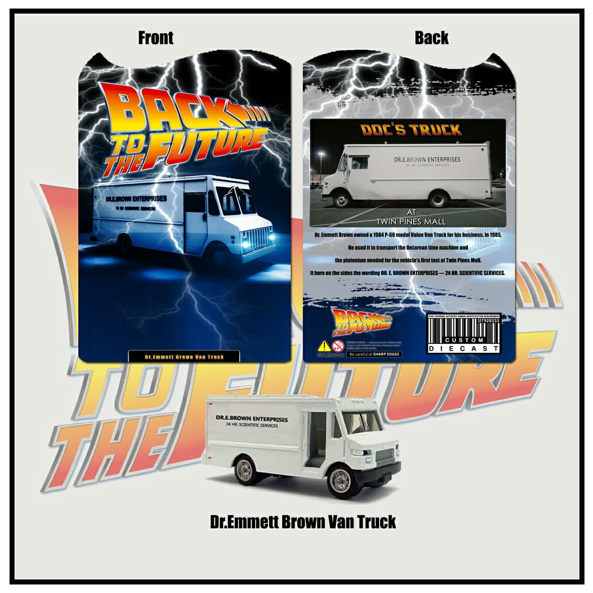 Custom 164 Back To The Future Dr Emmett Brown Van Truc