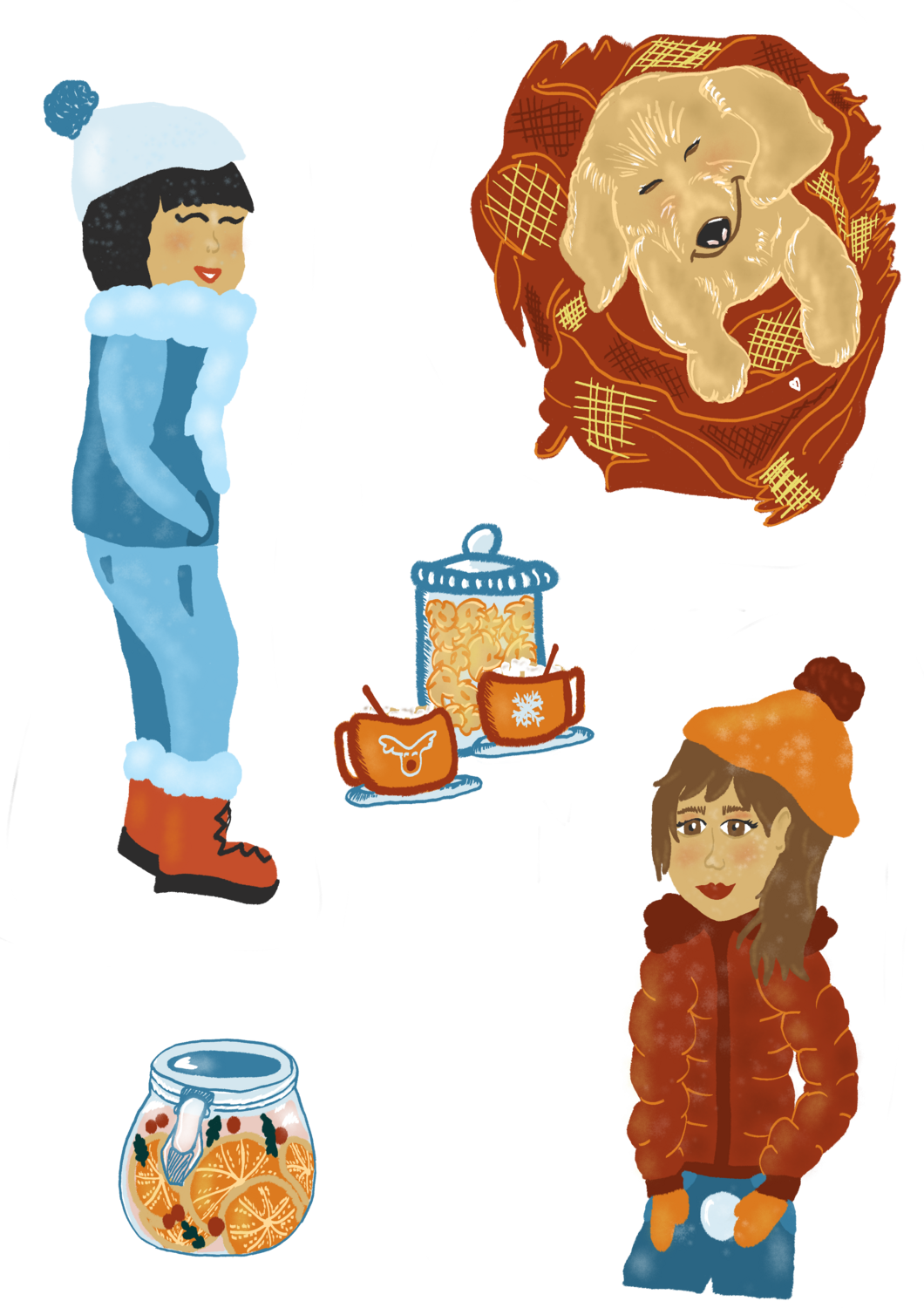 Planche de stickers - Spécial Hiver