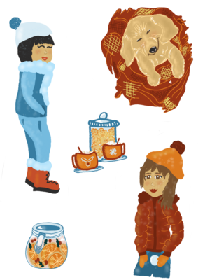 Planche de stickers - Spécial Hiver