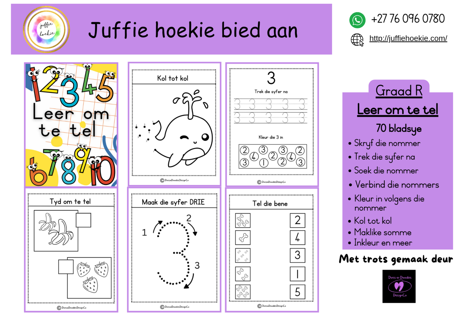 Grade r learn to count afr eng