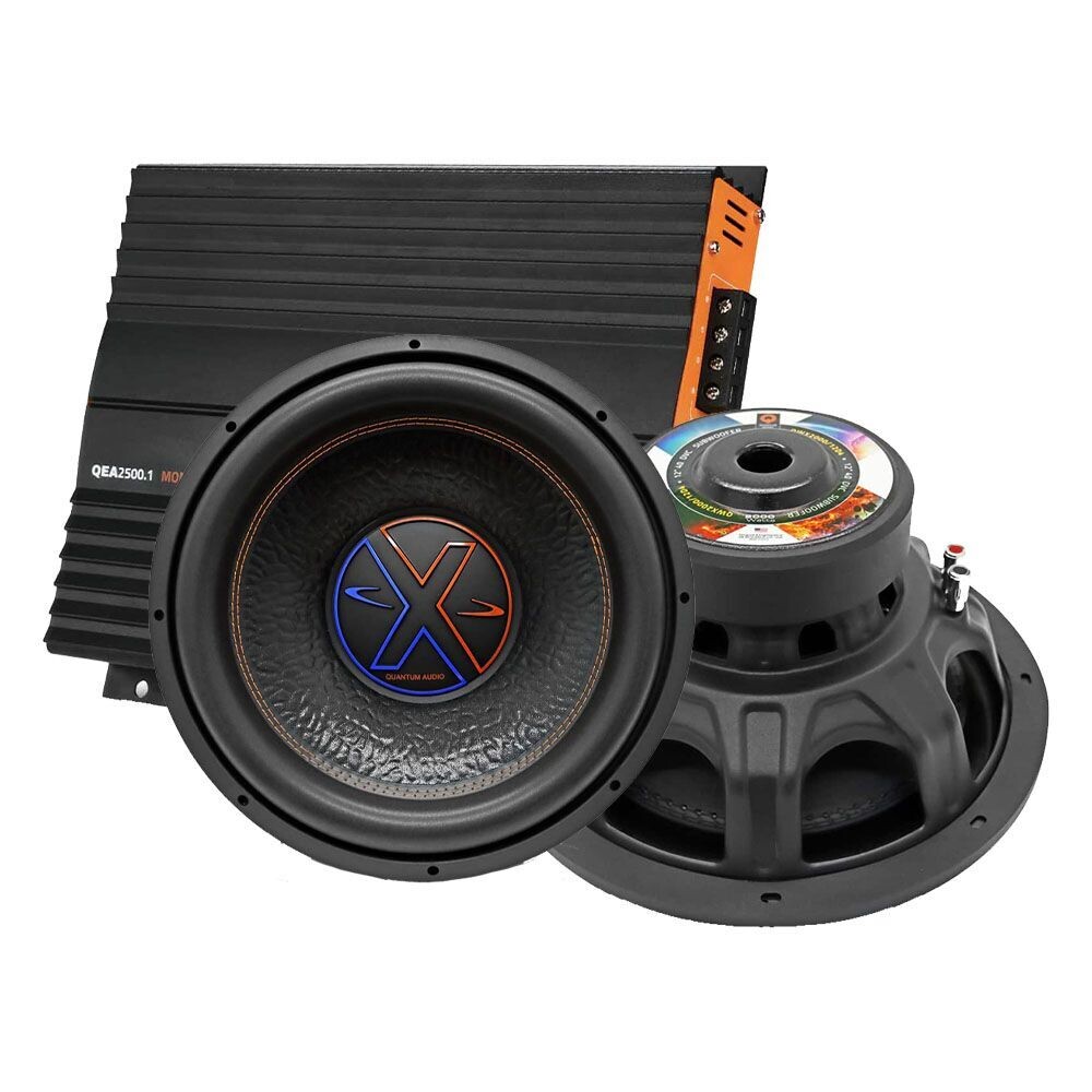 Quantum Audio 2500W Amp with a Free Pair of 12" 2000W Subs