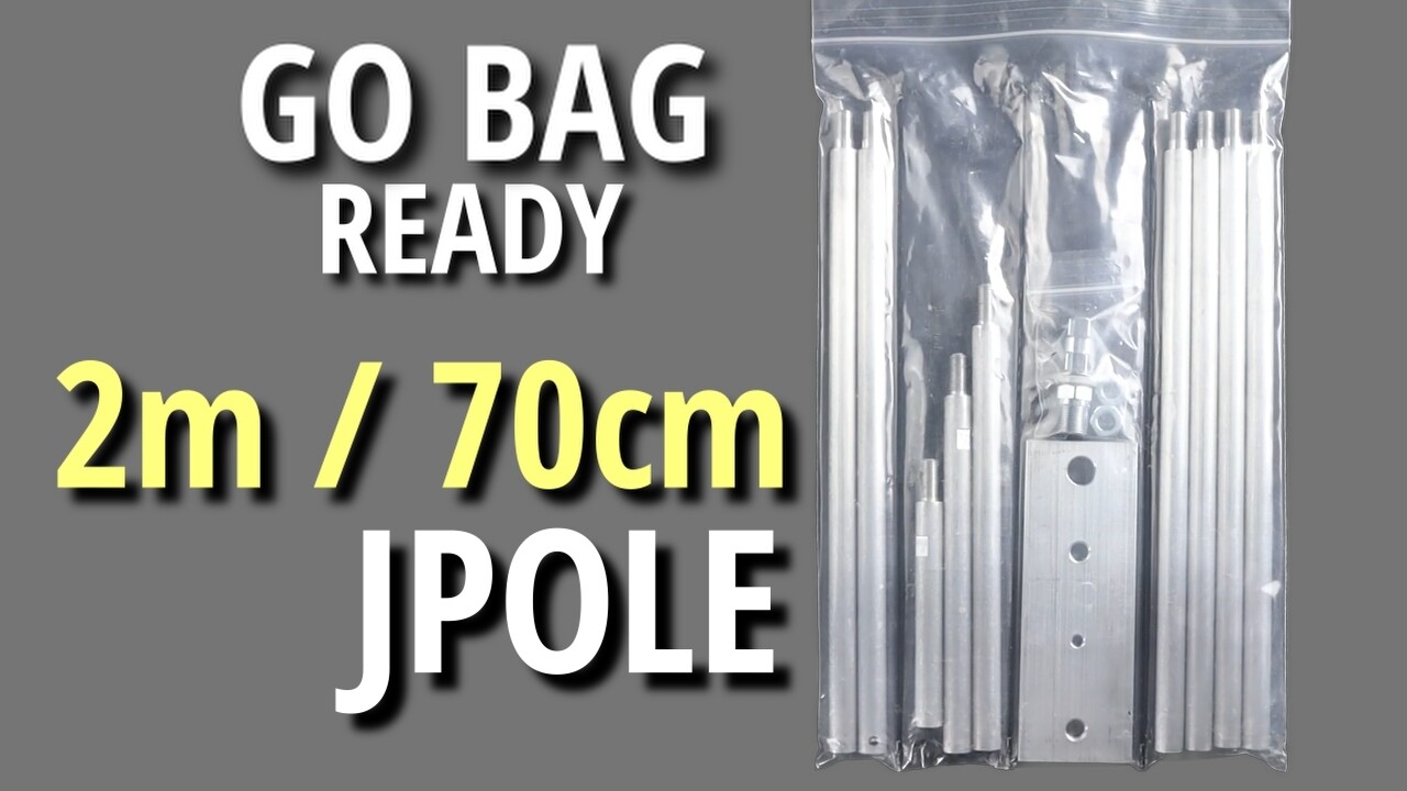 Dual band 2 meter / 70 cm OpenStub Jpole with Mast mount Bracket