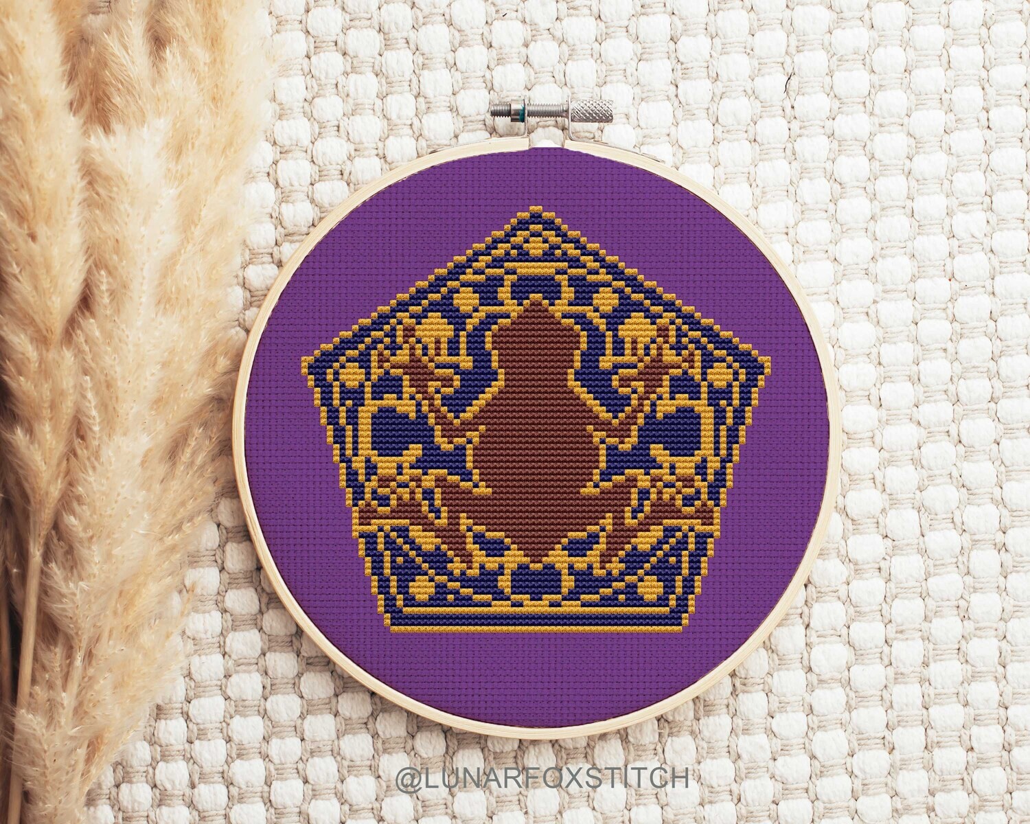 Chocolate frog cross stitch pattern