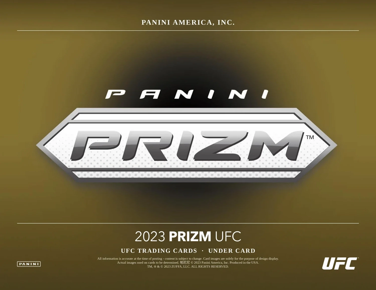 2023 UFC PRIZM Undercard