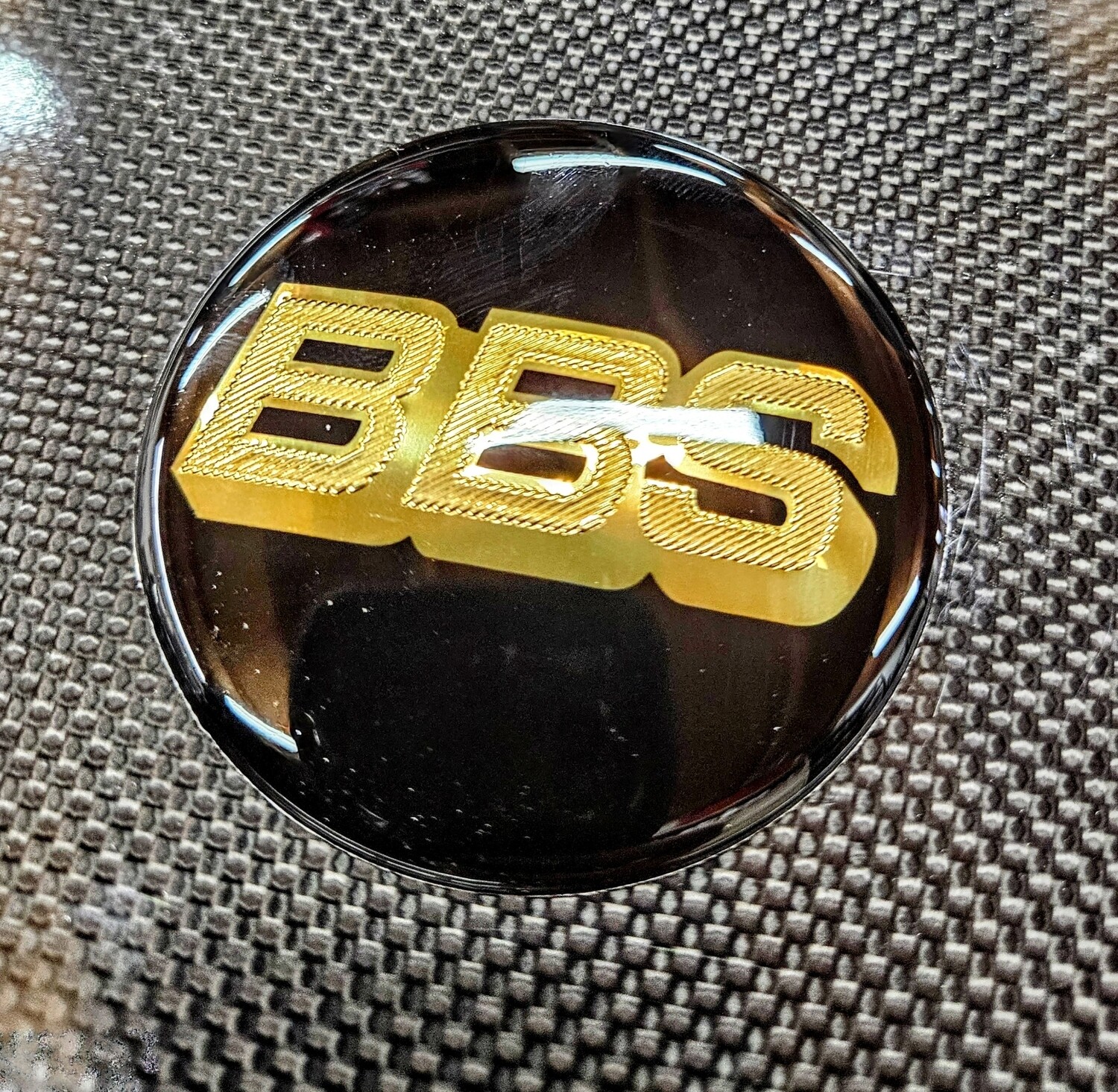 4PCS BBS Style 70mm Wheel Center Caps | Black & Gold Hub Covers For Car Rims | All-Weather