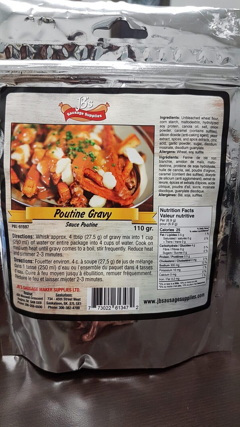 JB'S Poutine Gravy Mix BBQ Store Your OneStop Shop for Grilling Excellence