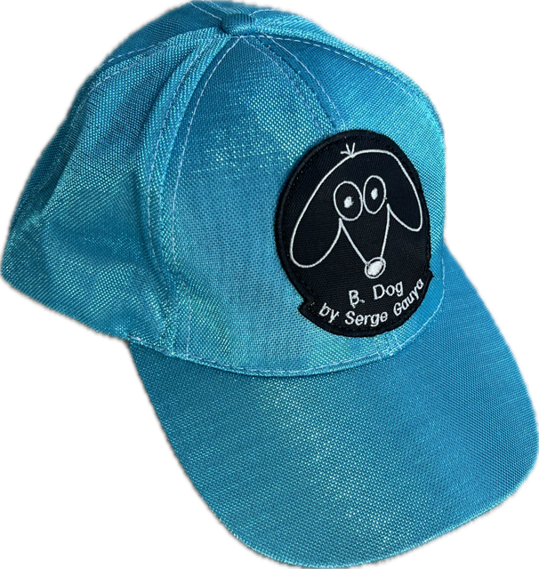 Cap "Blue Dog" shiny blue