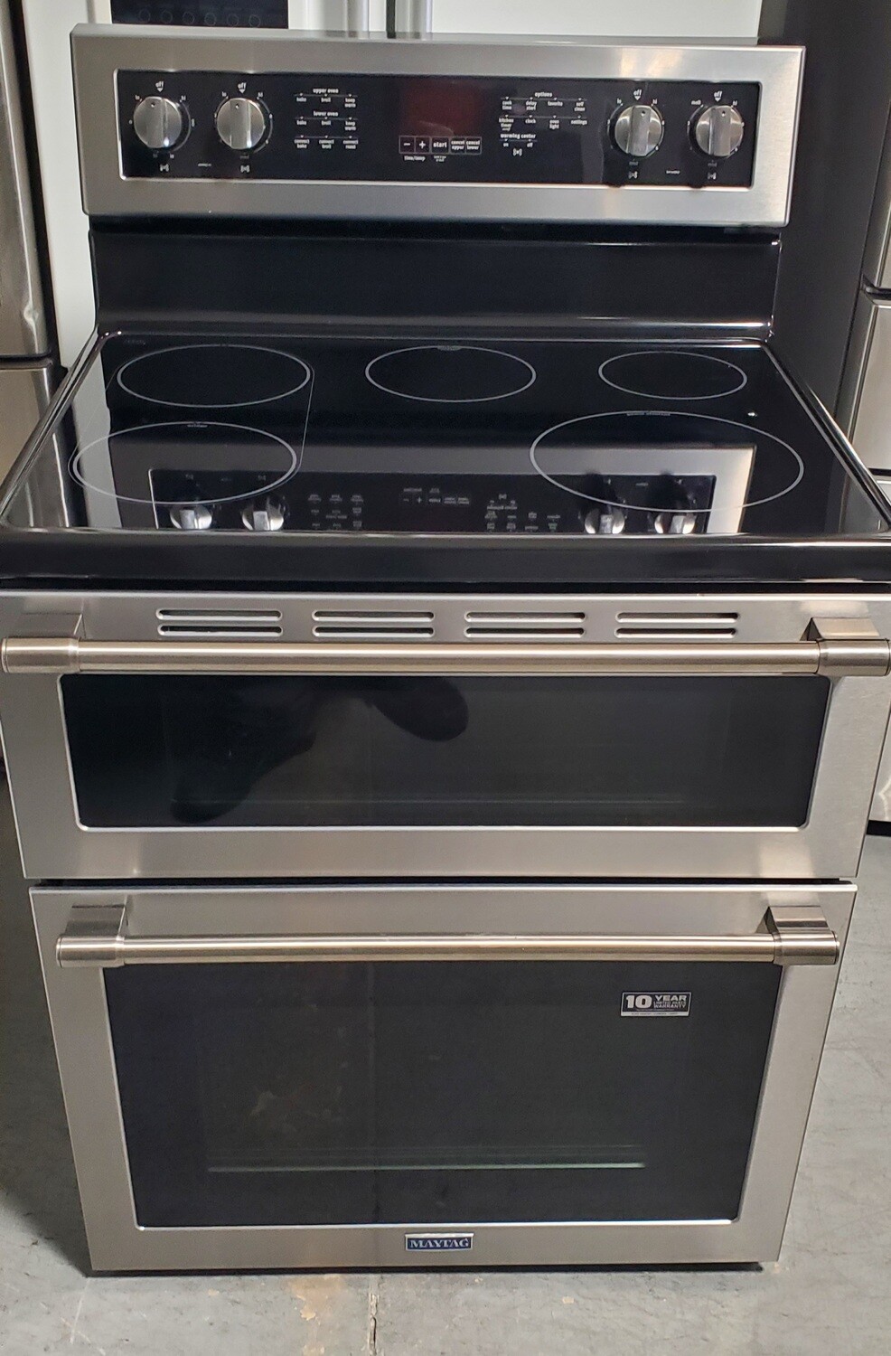 Maytag 6.7 cu. ft. Double Oven Electric Range with Convection Oven in