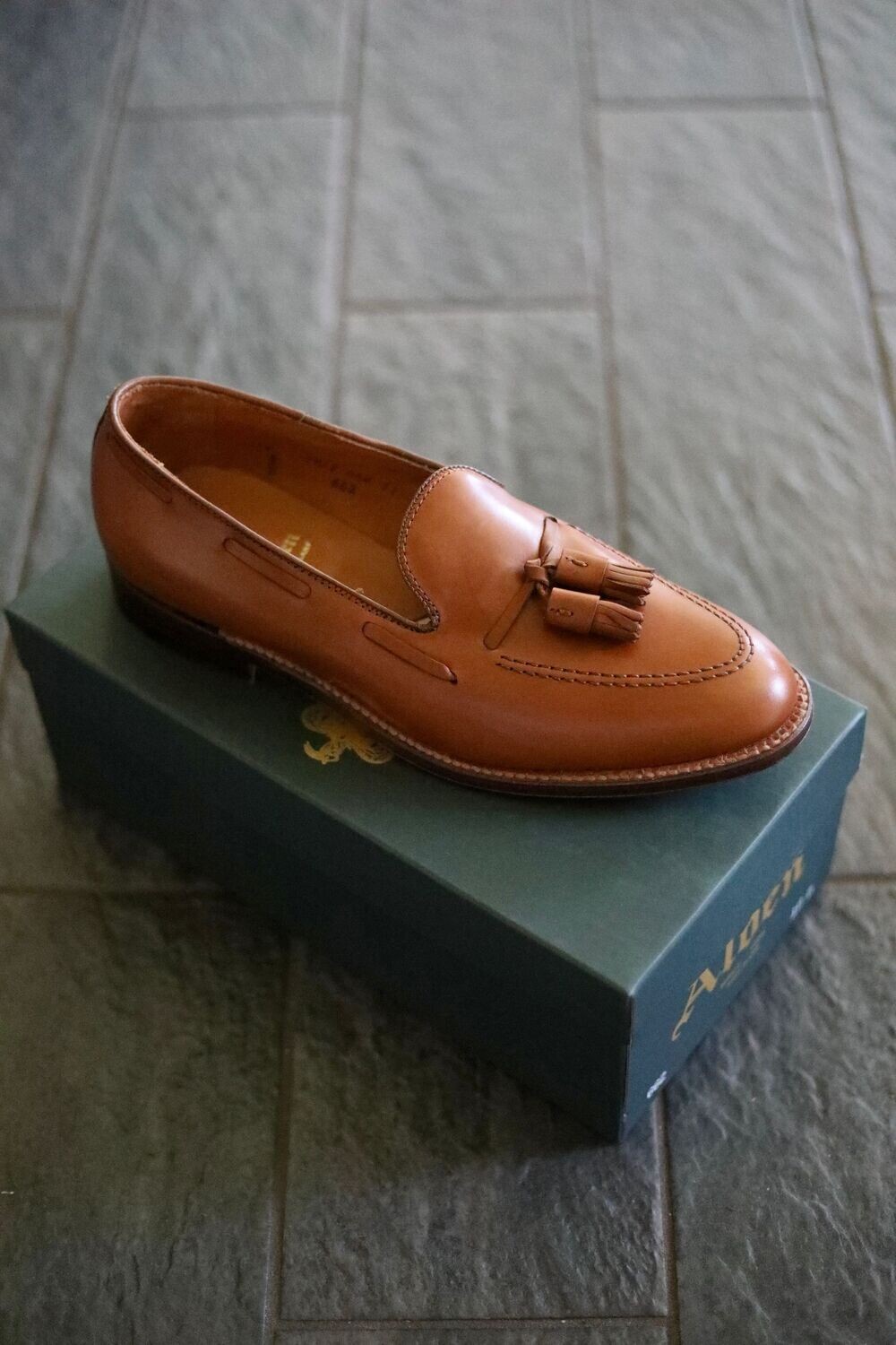 Alden 662 Tassel Loafer Burnished Tan Calfskin