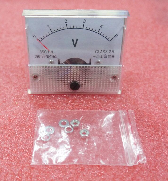 DC 5V Analog Panel Voltage Meter