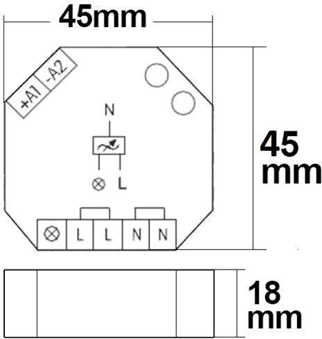 Dimmer push universale